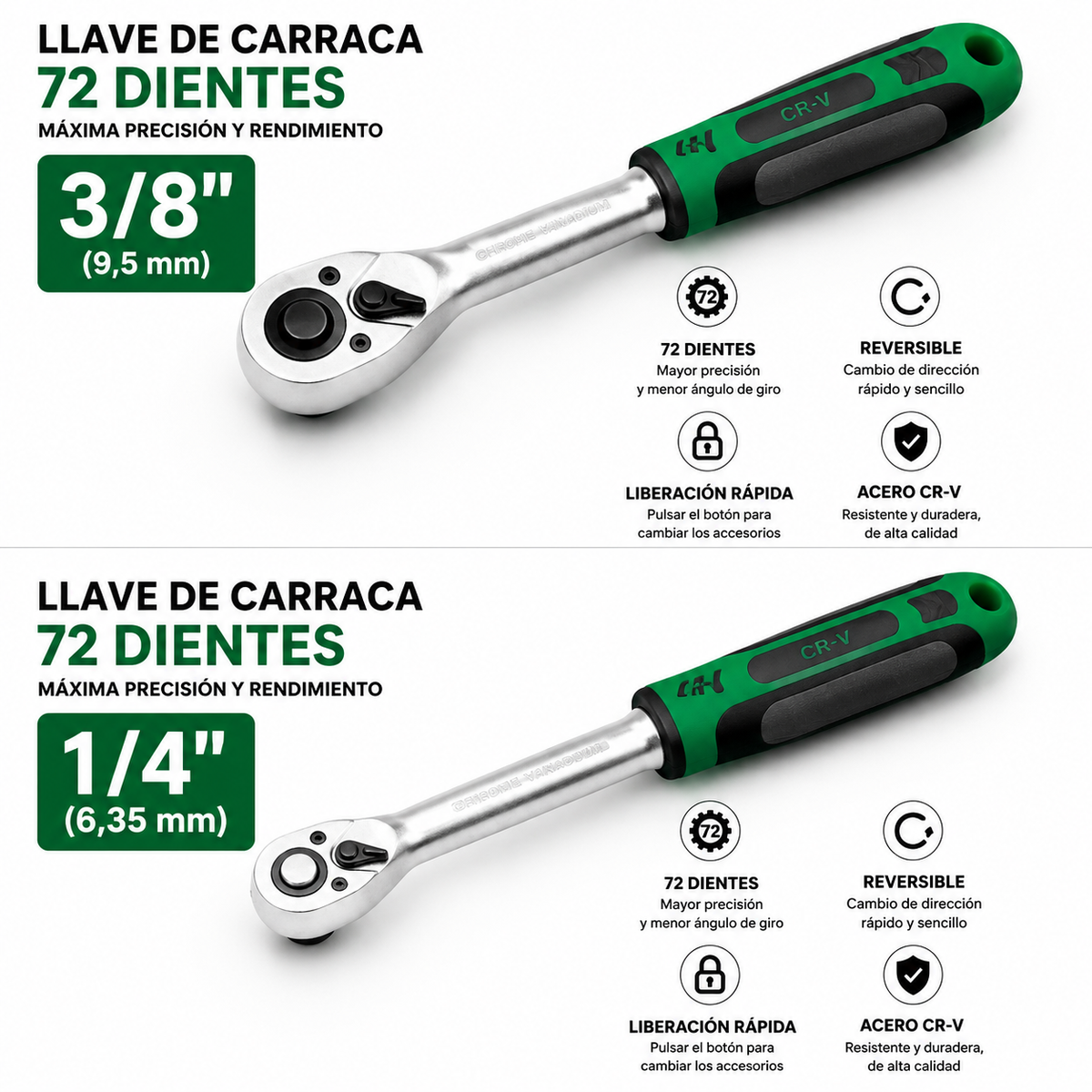 Juego de llaves de carraca